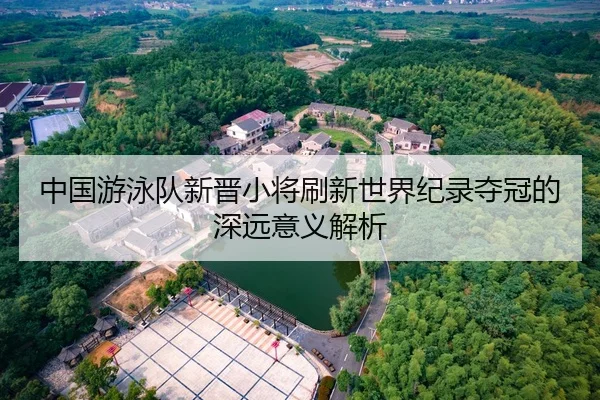 中国游泳队新晋小将刷新世界纪录夺冠的深远意义解析